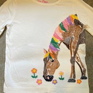 Mini Boden Super Stitch Horse Shirt
